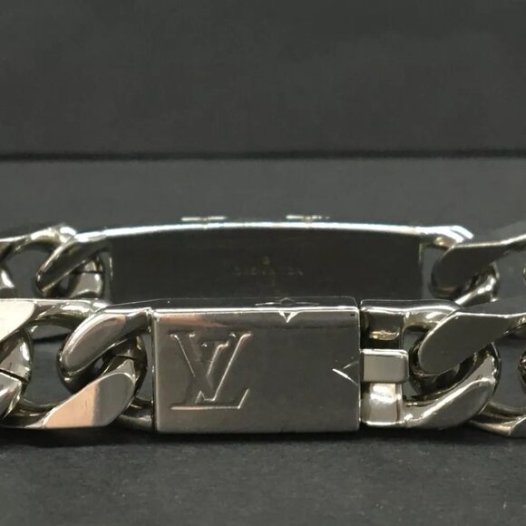 Louis Vuitton Chain Bracelet Monogram Silver Tone - Picture 5 of 7